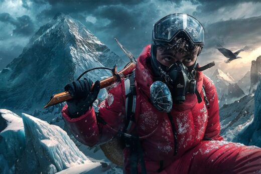 Inoxtag devant le mont Everest